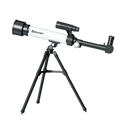 Lightweight beginner astronomical telescope on tripod for casual stargazing and educational play
