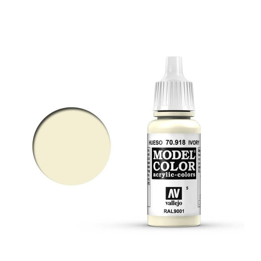 Vallejo Model Colour #005 Ivory 17 ml Acrylic Paint – Aussie Hobbies