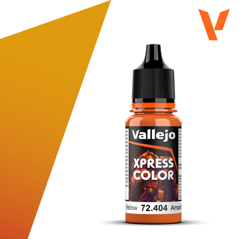 Vallejo Xpress Color Nuclear Yellow 18ml AV72404 paint bottle