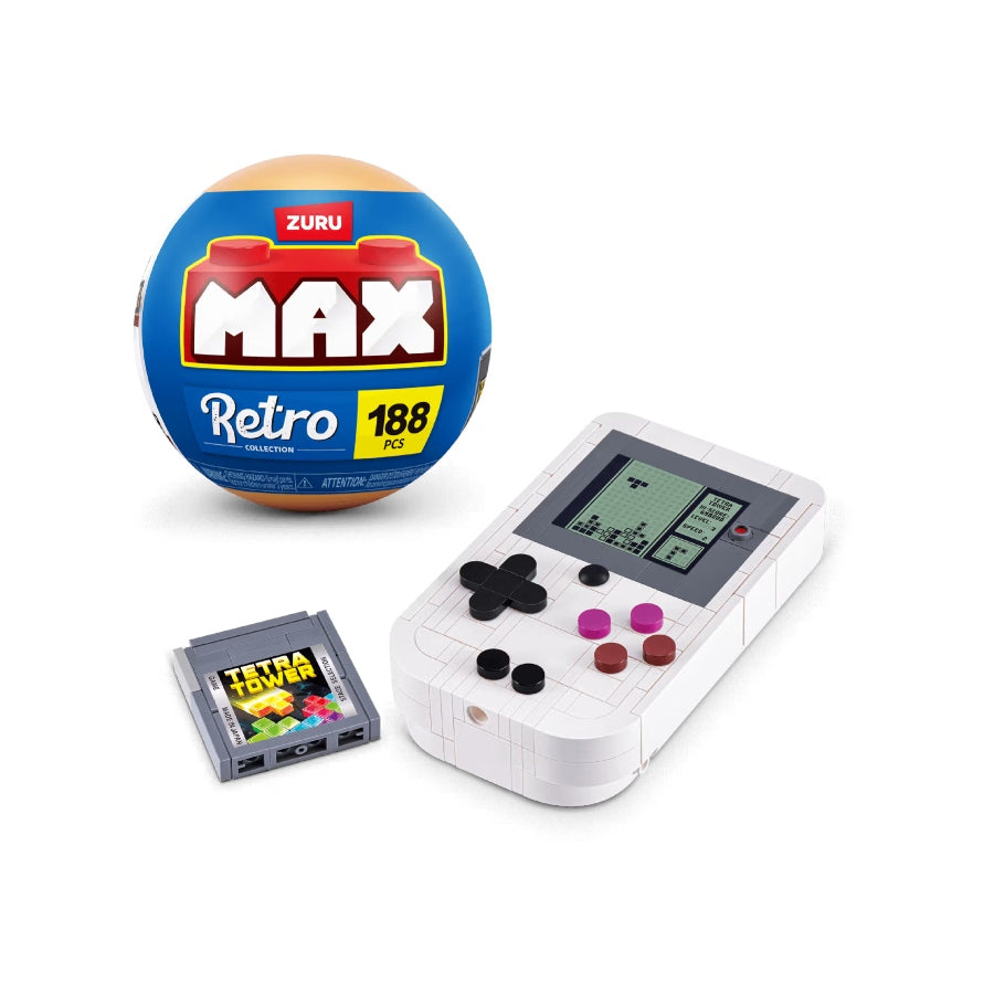 ZURU MAX Premium Retro Series 2 handheld game console collectible.