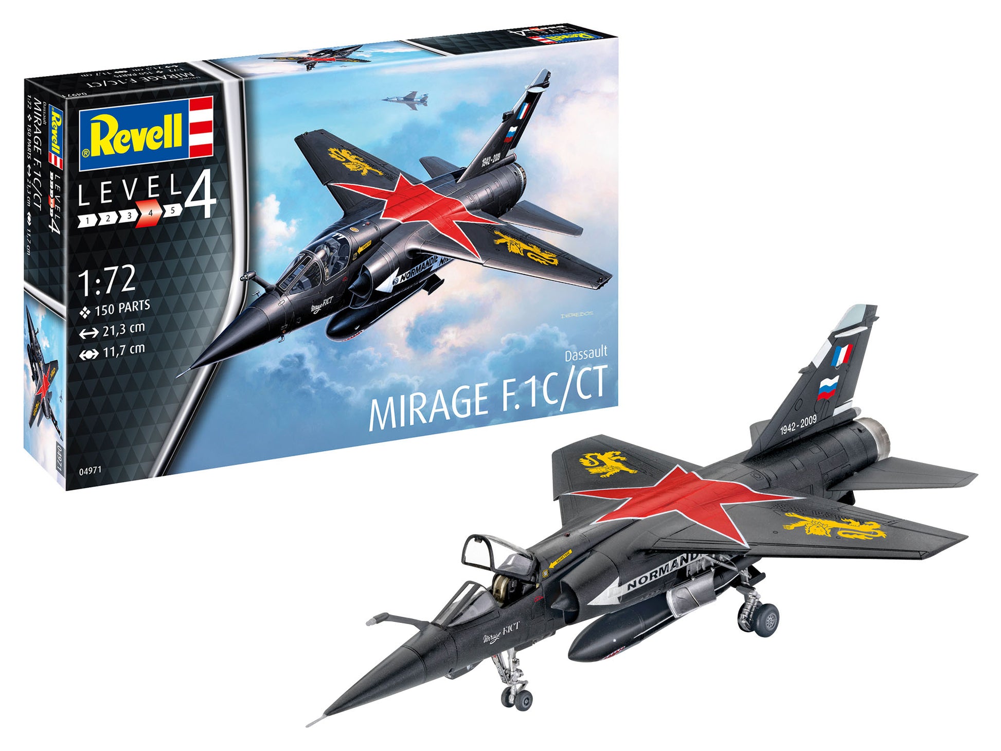 Revell Dassault Mirage F-1 C / CT 1:72 Plastic Model Kit - Aussie Hobbies 