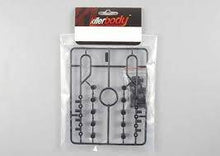 Black decorative ladder accessory by Killerbody for 1:10 scale RC trucks, with mounting hardware