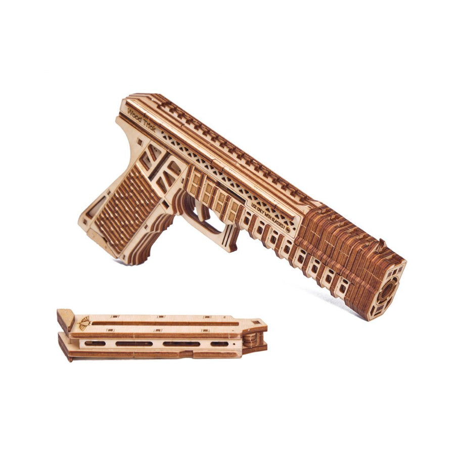 Wood Trick - Defenders Gun Wooden Model Kit - Aussie Hobbies 