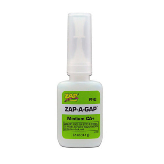 Zap Adhesive-A-Gap Ca + 1/2Oz - Aussie Hobbies 