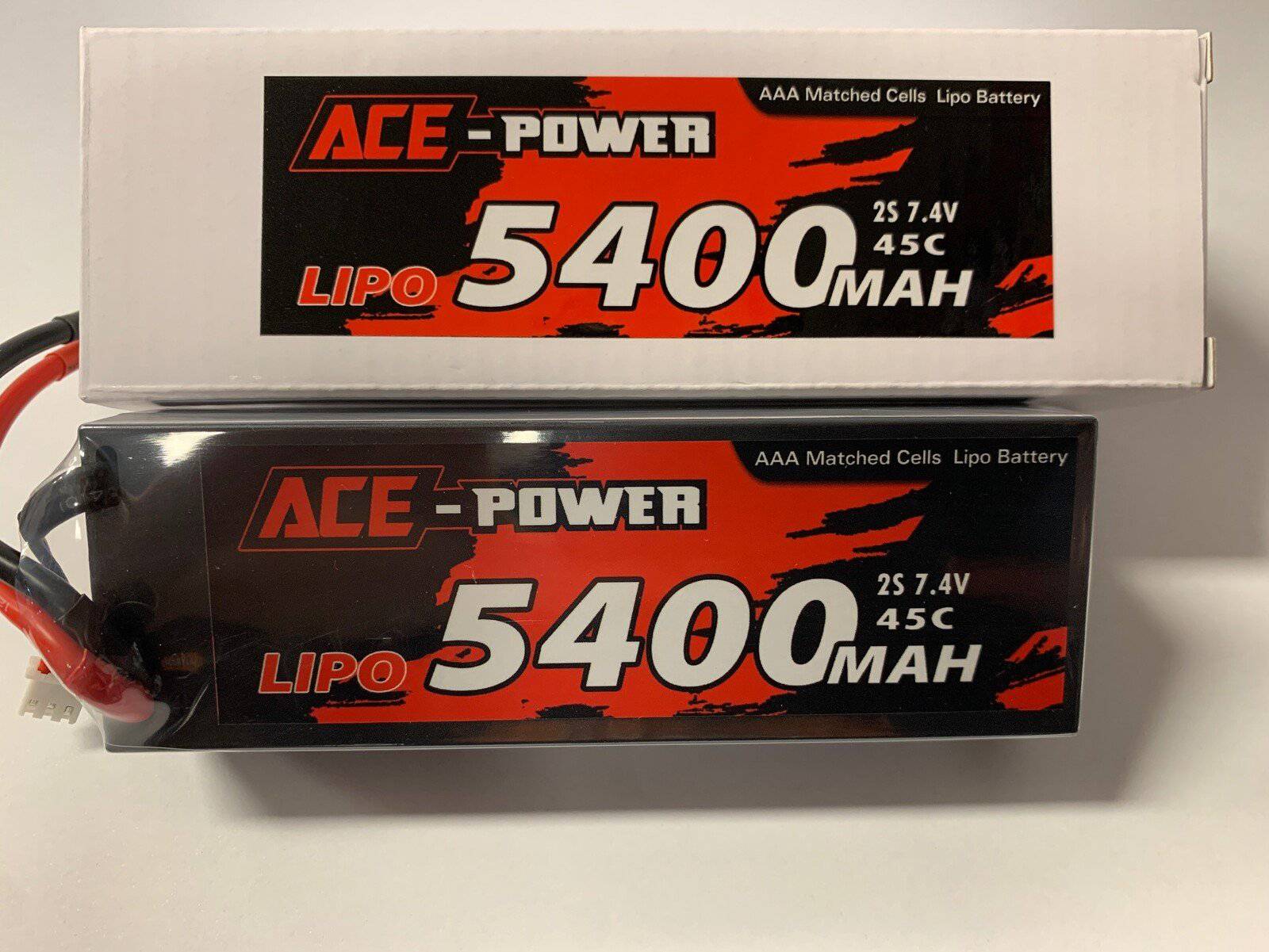 Ace Power - 5400mah 7.4v Hard Case - Deans - Aussie Hobbies 