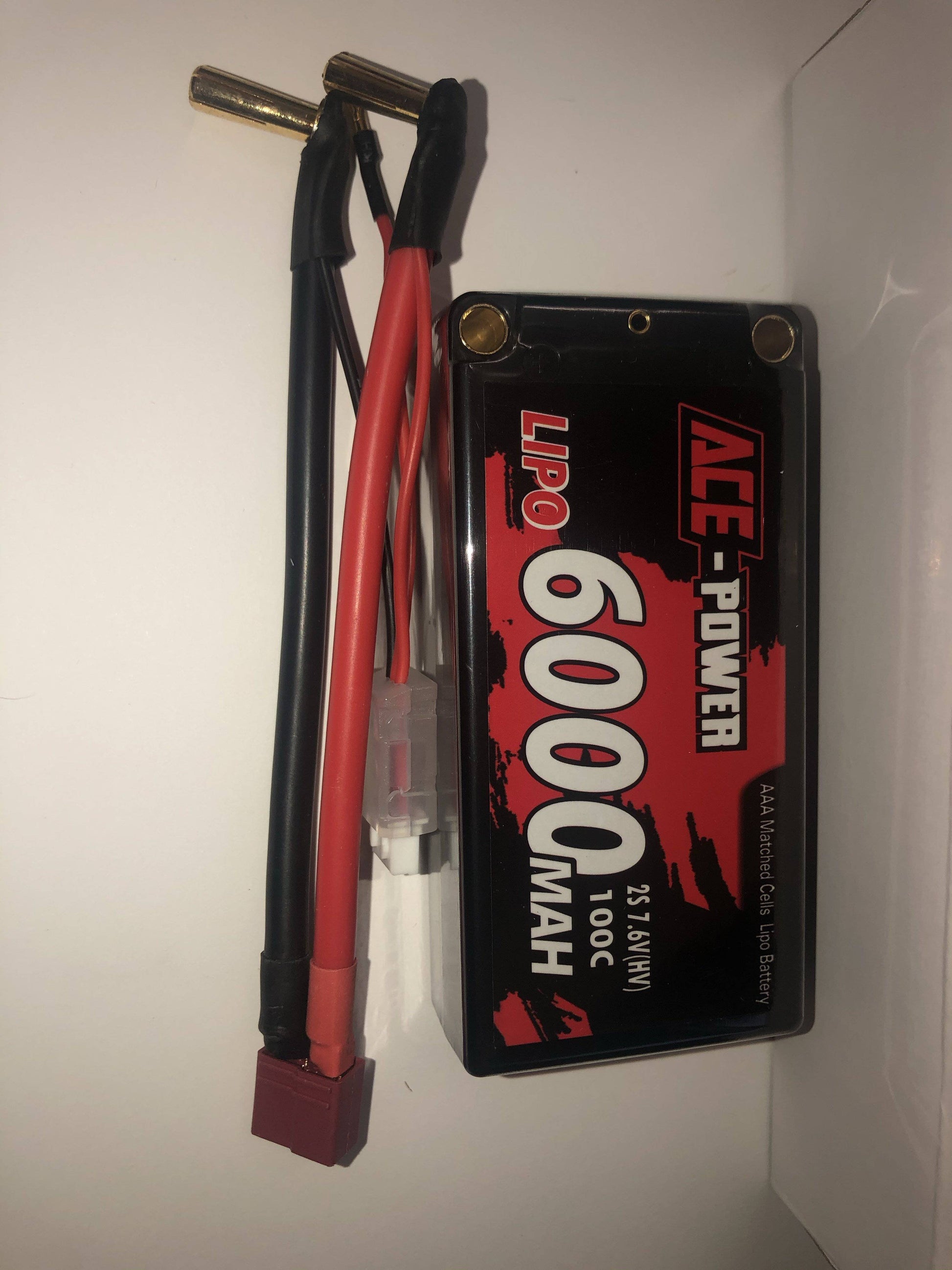 Ace Power - 6000mah 7.6v Hard case - Deans - Aussie Hobbies 