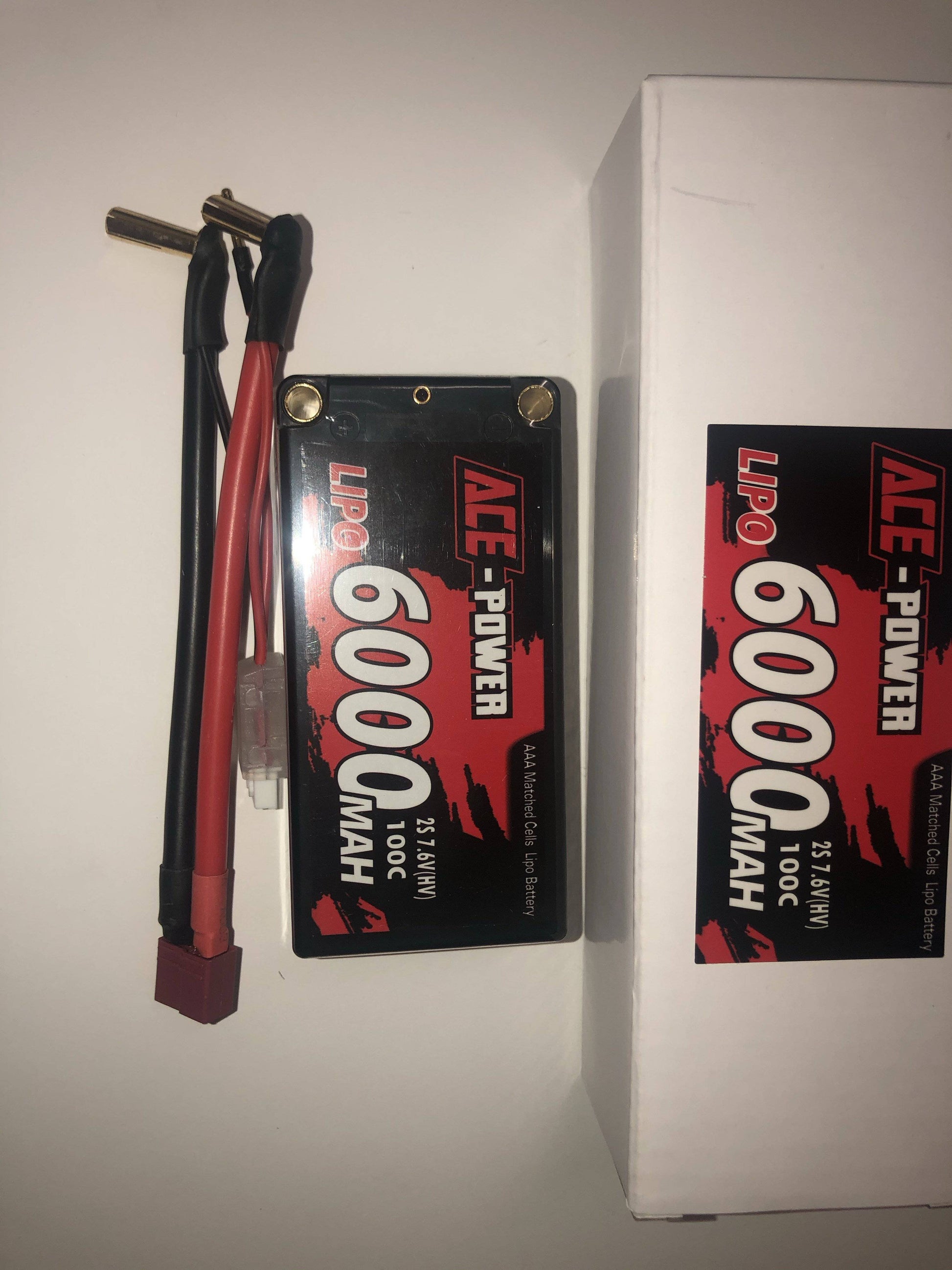 Ace Power - 6000mah 7.6v Hard case - Deans - Aussie Hobbies 