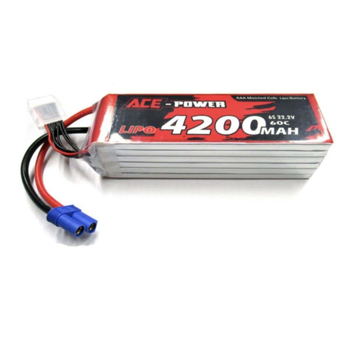 Ace Power 22.2v 6S 4200mah Lipo Battery 60C EC5 Connector - Aussie Hobbies 
