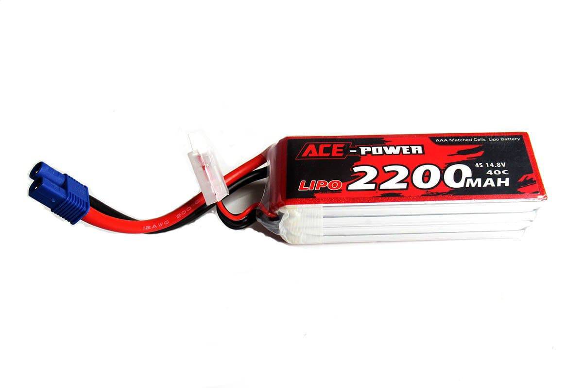 Ace Power - 2200mah 14.8v Soft Case - EC3 - Aussie Hobbies 