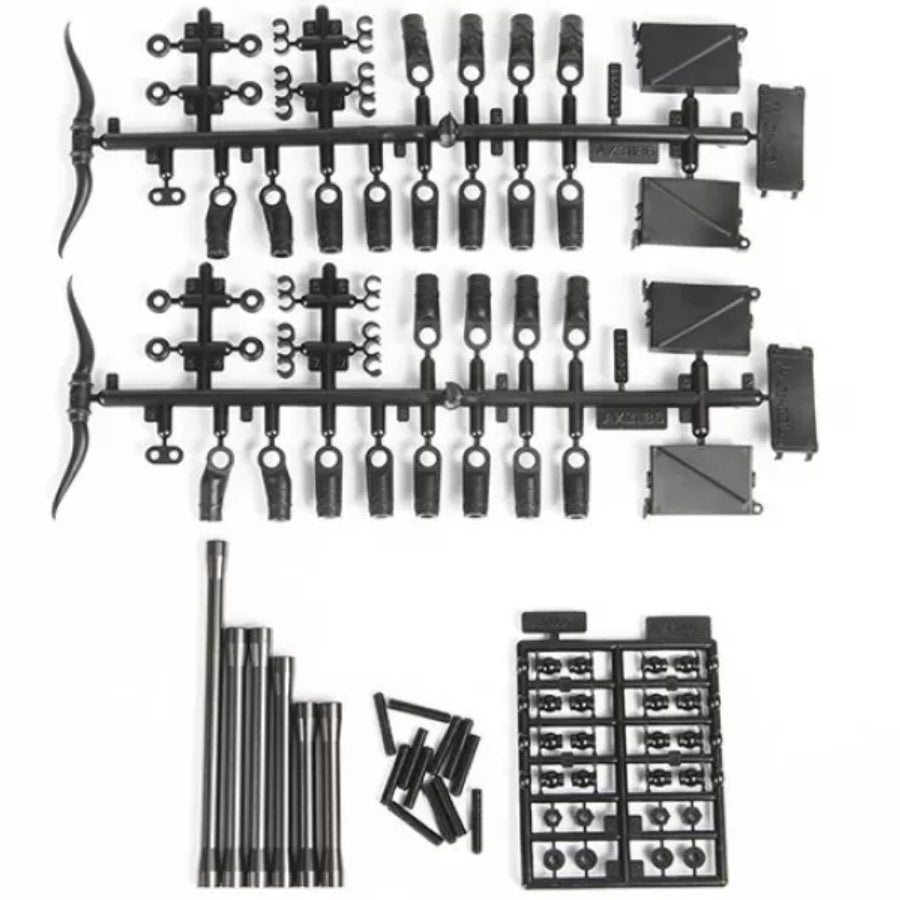 Axial SCX10 II Grey Aluminium Front Links Set - Aussie Hobbies 