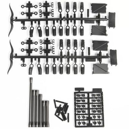 Axial SCX10 II Grey Aluminium Front Links Set - Aussie Hobbies 