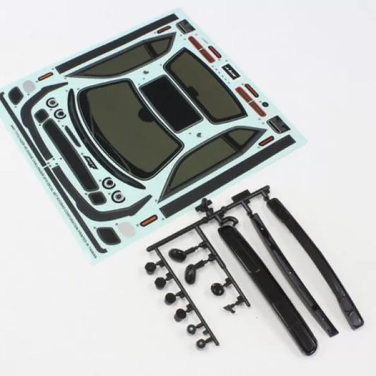 FAB451-01 | Kyosho Decal & Body Parts Set For Dodge Challenge - Aussie Hobbies 