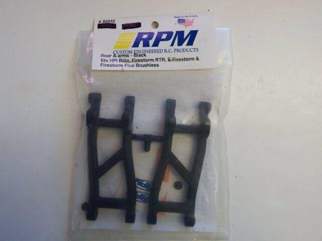 RPM- REAR A-ARMS BLACK- fits HPI Blitz, Firestorm RTR, E-Firestorm -Model# 82242 - Aussie Hobbies 