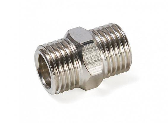 A6（silver）1/4'' BSP male to 1/4'' BSP male - Aussie Hobbies 