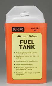 DU-BRO 40oz. (1200cc)  FUEL TANK - Aussie Hobbies 