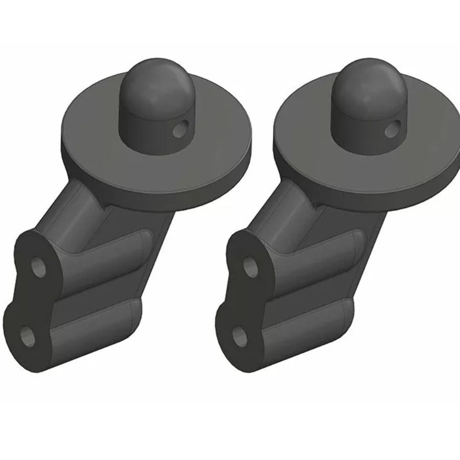 2-piece composite front body post set for RC car body mounting and support