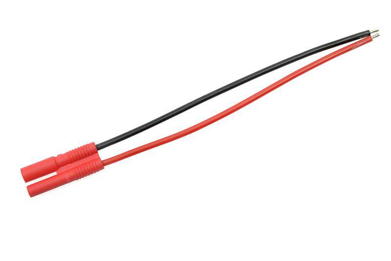 GF-1060-002 GFORCE 2.0MM GOLD CONNECTOR, MALE, SILICON WIRE 20AWG, 10CM, 1PC - Aussie Hobbies 