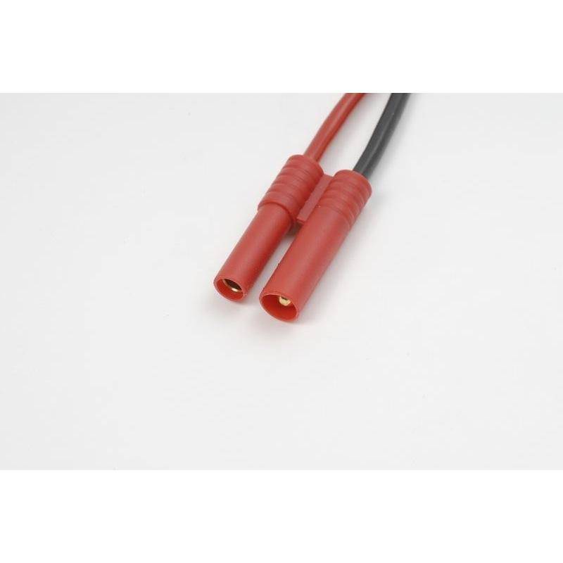 GF-1062-003 GFORCE 4.0MM GOLD CONNECTOR, FEMALE, SILICON WIRE 14AWG, 10CM, 1PC - Aussie Hobbies 