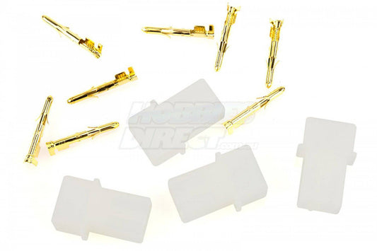 GF-1011-003 GFORCE AMP CONNECTOR FEMALE WITH GOLD PLATED PINS, 4PCS - Aussie Hobbies 