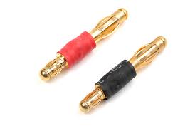 GF-1300-121 GFORCE CONVERTER 3.5MM GOLD TO 4.0MM GOLD CONNECTOR, 1 PAIR - Aussie Hobbies 