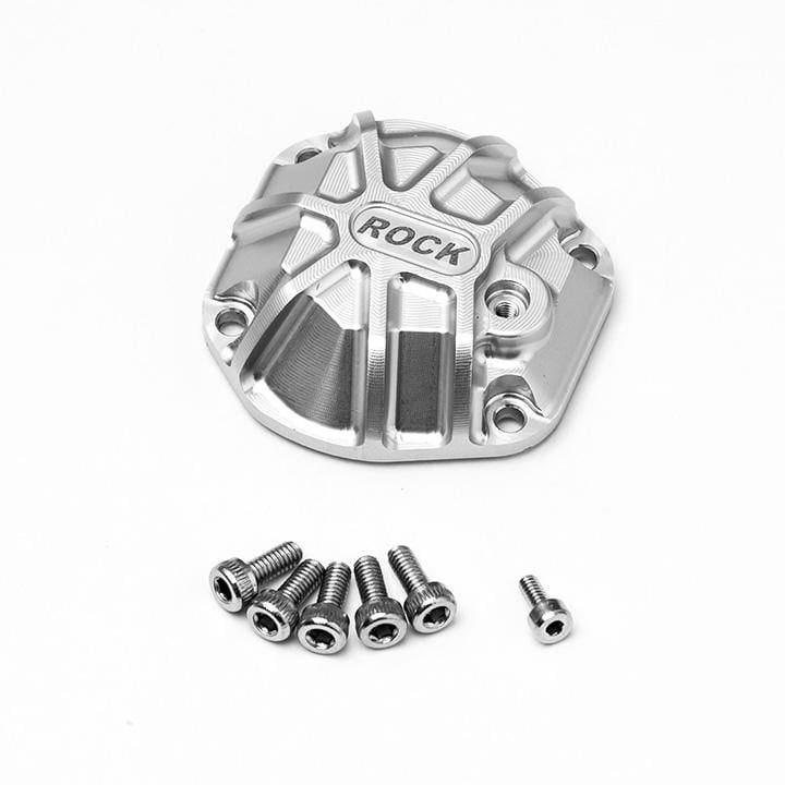 GM30012 GMADE 3D MACHINED DIFFERENTIAL COVER, SILVER, FOR GS01 AXLE - Aussie Hobbies 