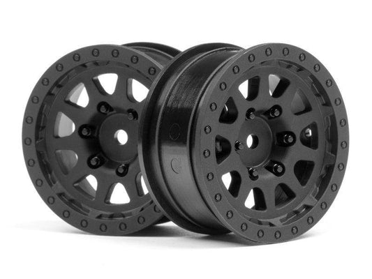 116840 - CR-10 WHEEL 1.9in (BLACK/2PCS) - Aussie Hobbies 