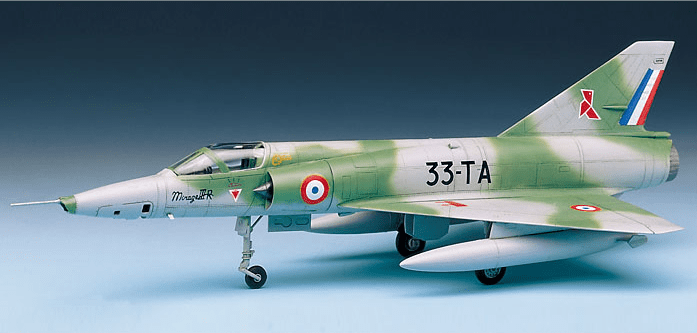 ACADEMY 1/48 MIRAGE IIIR FIGHTER PLASTIC MODEL KIT - Aussie Hobbies 