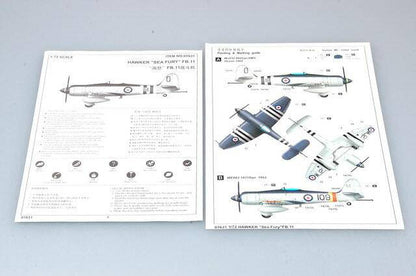TRUMPETER 01631 1/72 HAWKER "SEA FURY" FB.11 - Aussie Hobbies 