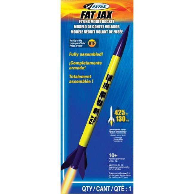 Estes - Mini Fat Jax Flying Model Rocket - Aussie Hobbies 