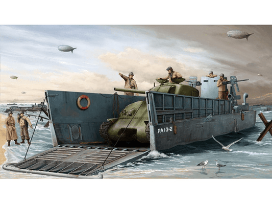 TRUMPETER 00347 1/35 WW II US NAVY LCM(3) LANDING CRAFT - Aussie Hobbies 