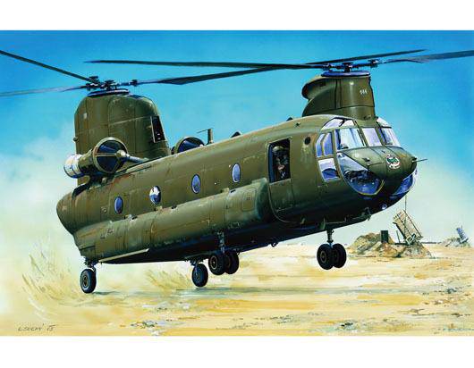 TRUMPETER 01622 1/72 CH-47D CHINOOK *AUS DECAL* - Aussie Hobbies 