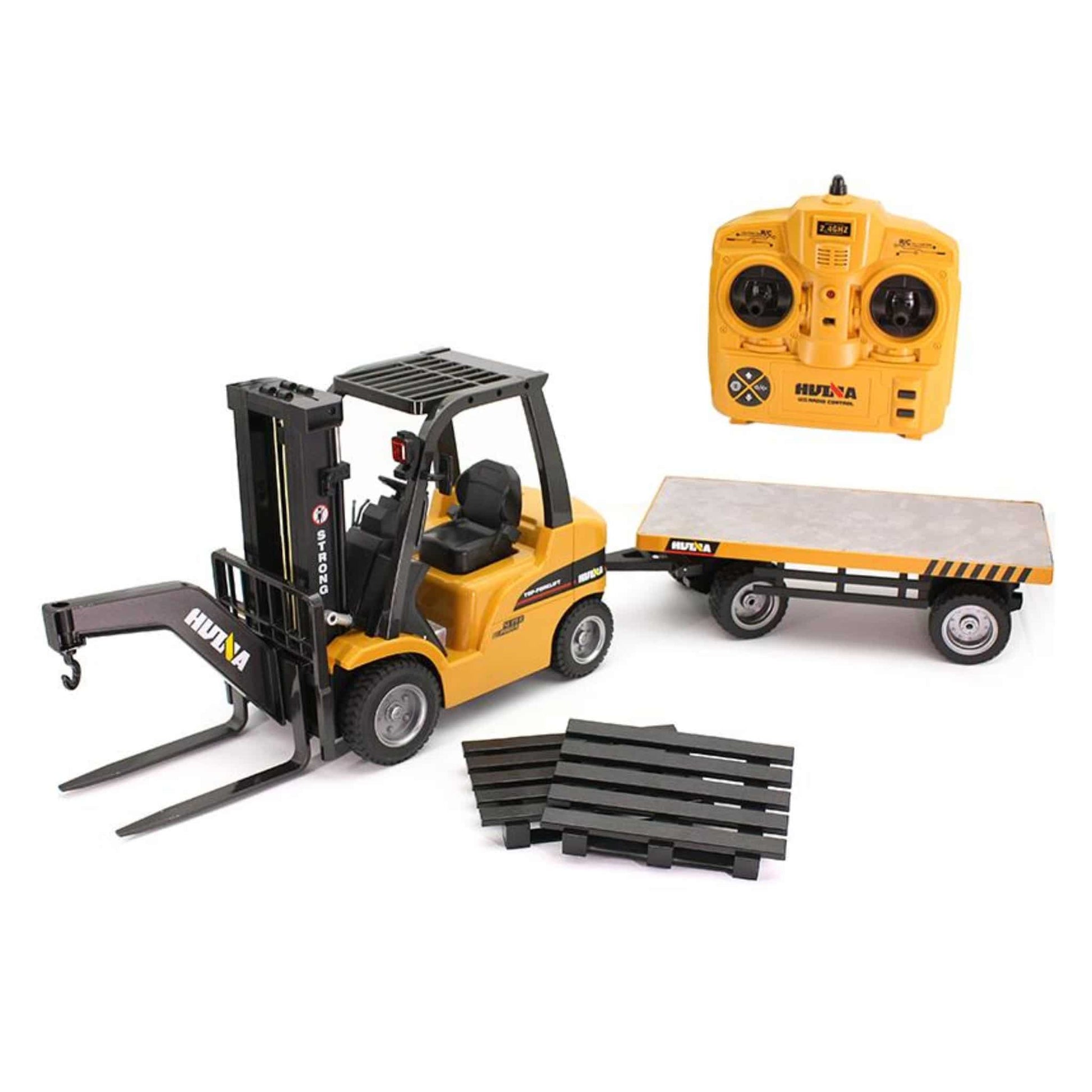 Huina - Forklift with Flatbed Trailer 1:10 1576 - Aussie Hobbies 