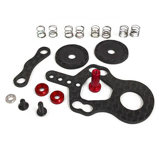 NX-145 Nexx Racing Mini-Z MR02/03 Multilength Carbon Disk Damper Set (RED) - Aussie Hobbies 