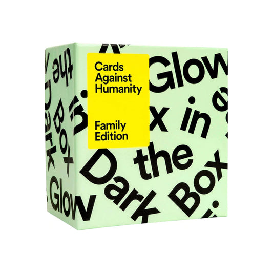 Cards Against Humanity Family Edition First Expansion Glow in The Dark Box - Aussie Hobbies 