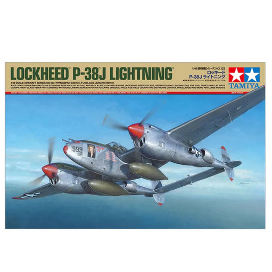 Tamiya Lockheed® P-38J Lightning® 1:48 Plastic Model Kit