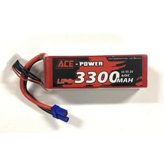 Ace Power 3300mah 6s 22.2v Lipo Battery EC5