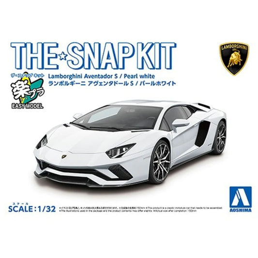 Aoshima 1/32 Lamborghini Aventador S - Pearl white