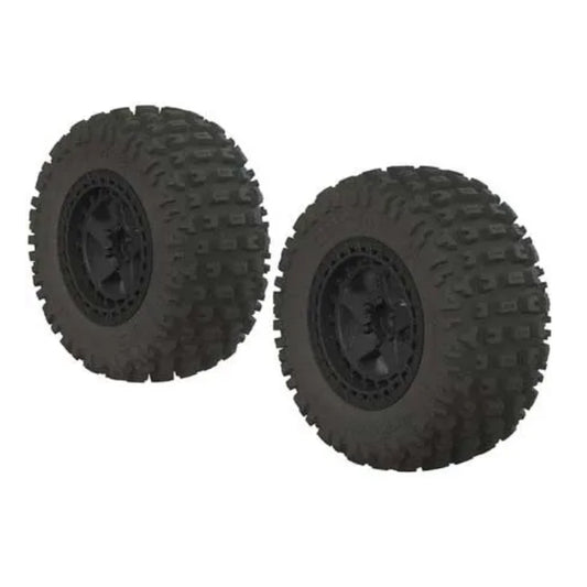 Arrma dBoots Fortress SC Tyre Set Glued Black 2 Pieces