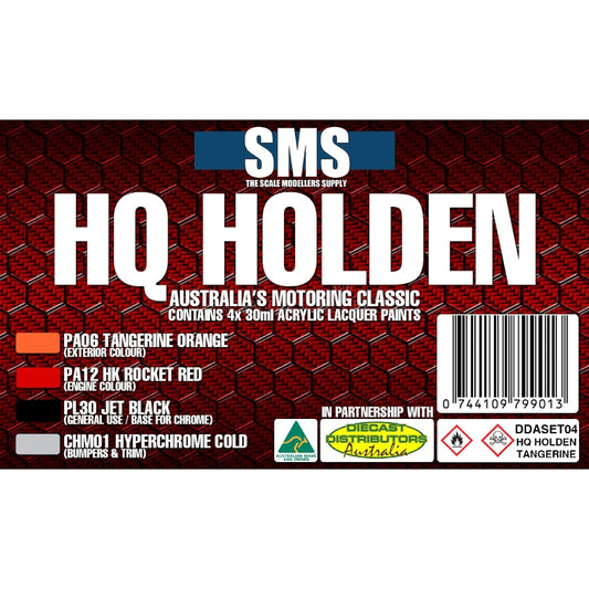 SMS HQ Holden Colour Set #4 - Tangerine