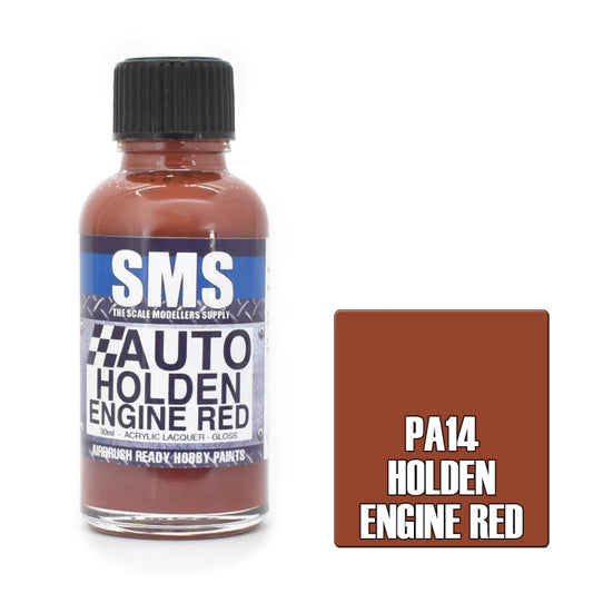 SMS Auto Colour Holden Engine Red