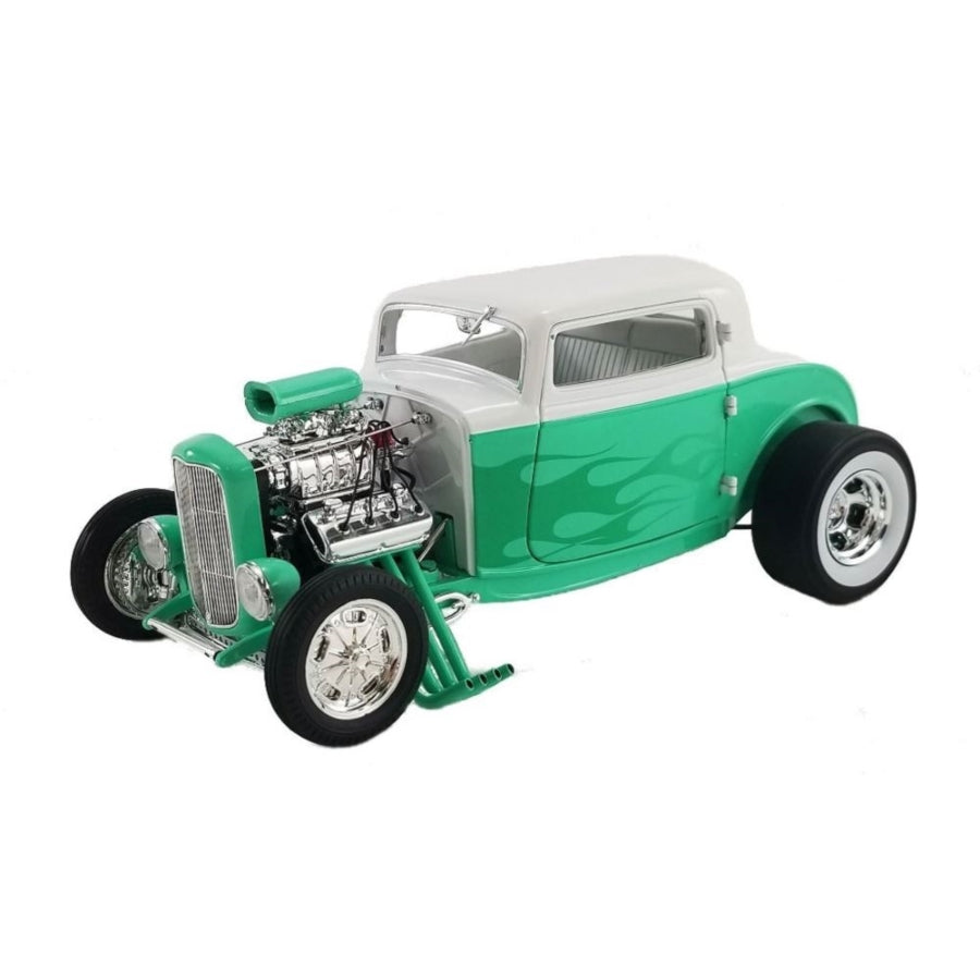 DDA Diecast 1:18 1932 Blown Ford Hot Rod 3 Window Coupe w/Flames