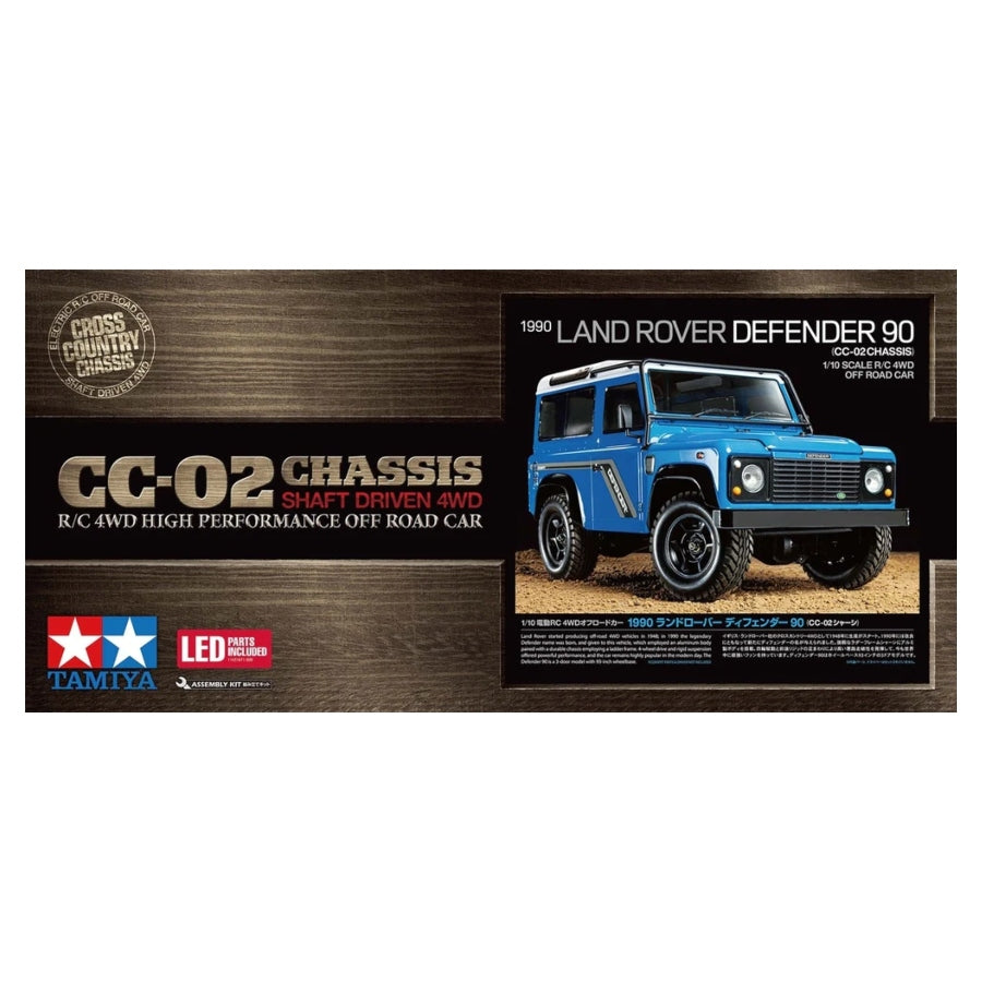 Tamiya T58700A 1/10 RC 1990 Land Rover Defender 90 No ESC
