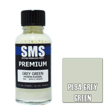 SMS Premium Grey Green 30ml (PL94) – acrylic lacquer paint for scale model kits.