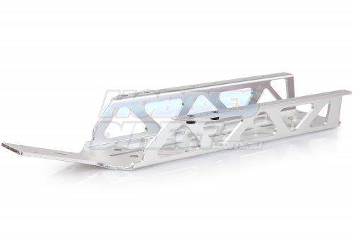 650016B | Rovan Silver Aluminium CNC Dragon Bone Lightened Main Chassis - Aussie Hobbies 