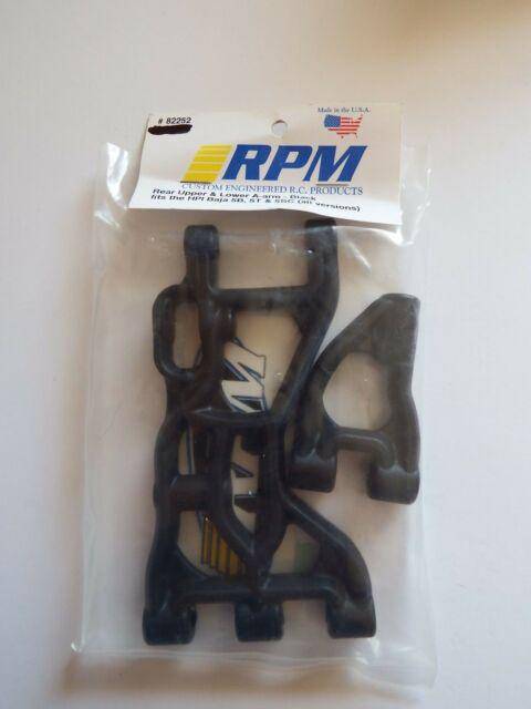 RPM - REAR UPPER & LOWER A-ARM - BLACK fits the HPI BAJA 5B, 5T - Aussie Hobbies 