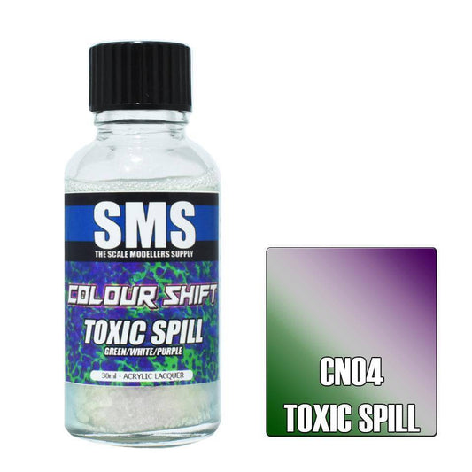 Colour Shift Chameleon TOXIC SPILL (GREEN/WHITE/PURPLE) 30ml - Aussie Hobbies 