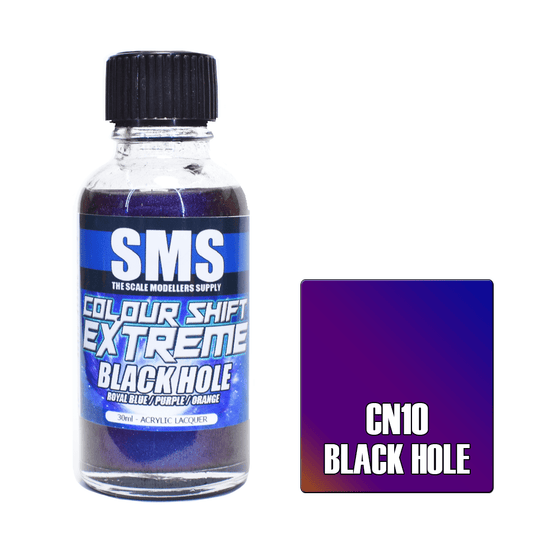Colour Shift Extreme BLACK HOLE (ROYAL BLUE/PURPLE/ORANGE) 30ml - Aussie Hobbies 