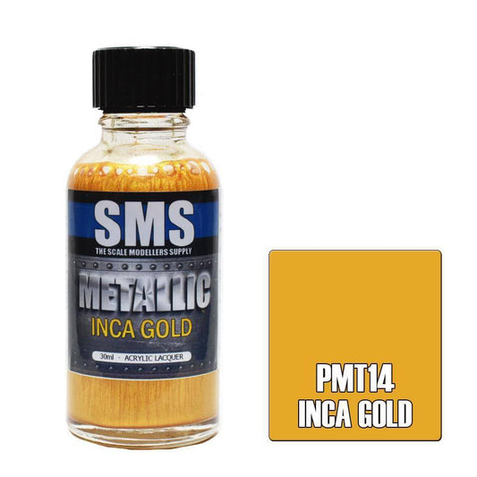 Metallic INCA GOLD 30ml - Aussie Hobbies 