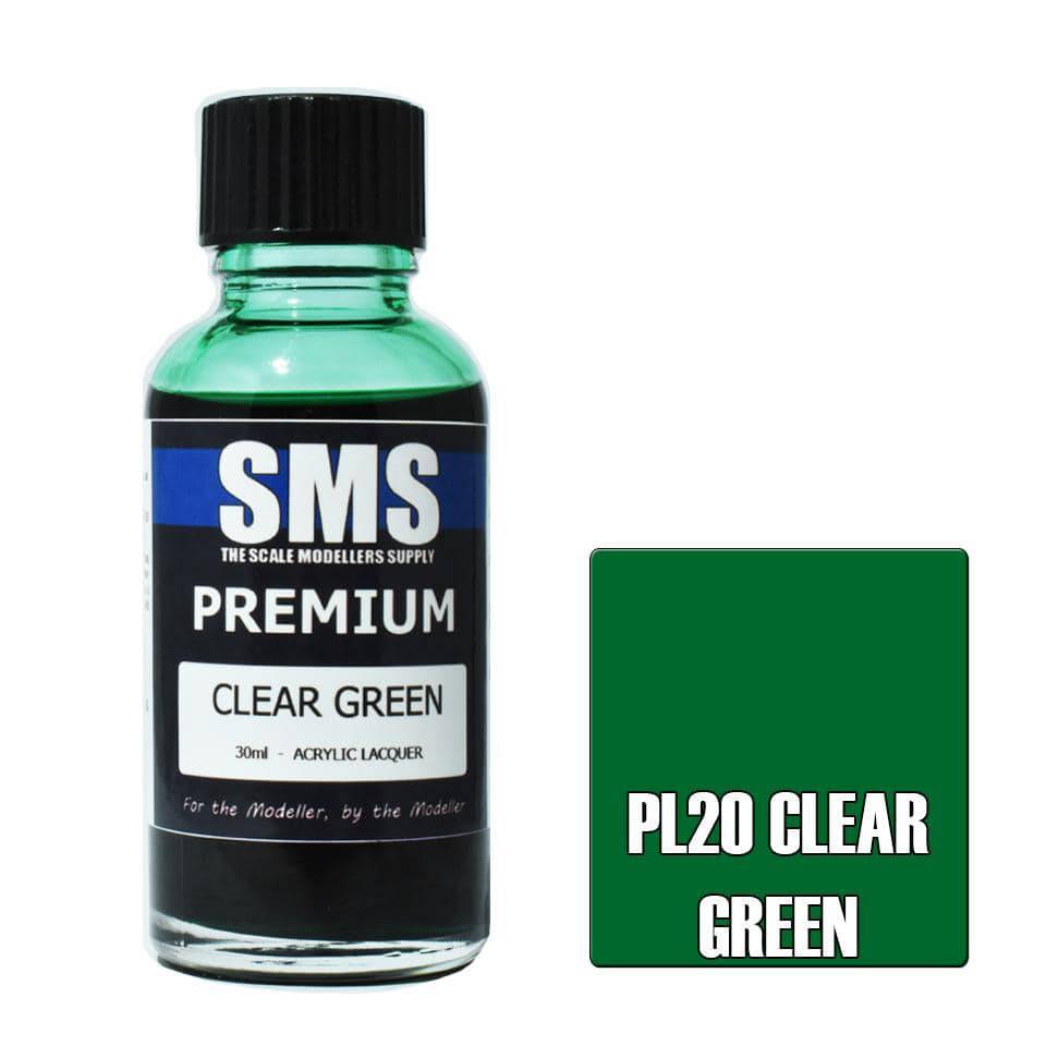 Premium CLEAR GREEN 30ml - Aussie Hobbies 