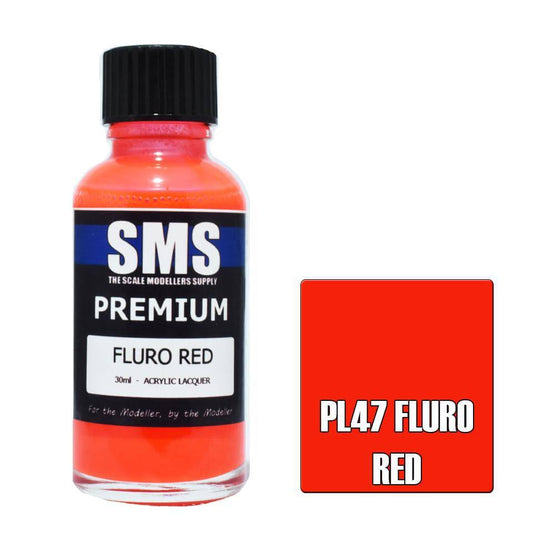 Premium FLURO RED 30ml - Aussie Hobbies 